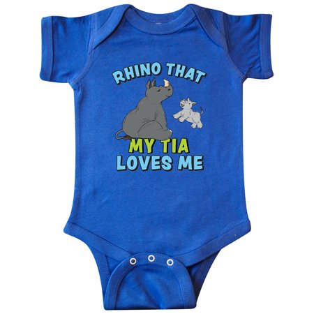 Inktastic Rhino That My Tia Loves Me with Cute Rhinos Gift Baby Boy or Baby Girl Bodysuit
Inktastic Rhino That My Tia Loves Me with Cute Rhinos Gift Baby Boy or Baby Girl Bodysuit