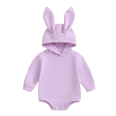 WERNZATT Infant Baby Boys Girls Easter Outfit Solid Color Rabbit Ear Hood Long Sleeve Romper Jumpsuit
WERNZATT Infant Baby Boys Girls Easter Outfit Solid Color Rabbit Ear Hood Long Sleeve Romper Jumpsuit