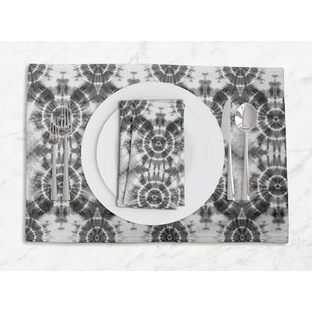 S4Sassy Gray Bandhani Tie-Dye Washable Printed Dining Reversible Tablemats With Napkins Set
S4Sassy Gray Bandhani Tie-Dye Washable Printed Dining Reversible Tablemats With Napkins Set