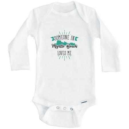 Someone In Myrtle Beach Loves Me Myrtle Beach SC Skyline One Piece Baby Bodysuit (Long Sleeve) 0-3 Months White
Someone In Myrtle Beach Loves Me Myrtle Beach SC Skyline One Piece Baby Bodysuit (Long Sleeve) 0-3 Months White