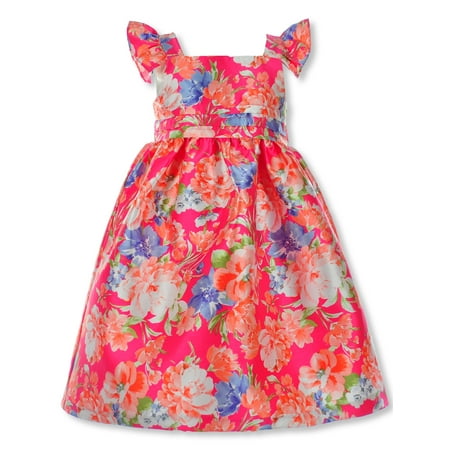 Bonnie Jean Girls Floral Dress - pink 2t (Toddler)