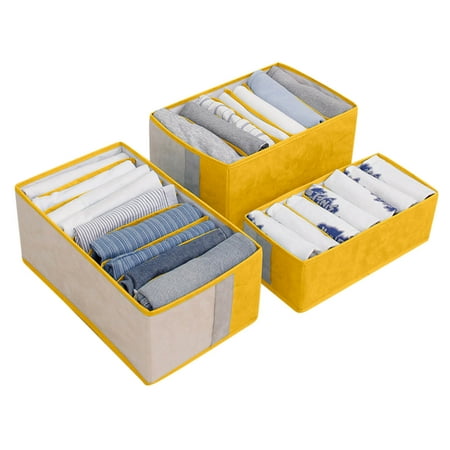 Tiitstoy Multifunctional Wardrobe Organizer Visible Space-saving Multiple Compartments Storage 3PCS 7/7/9 Grids Washable Wardrobe Clothes Organizer
Tiitstoy Multifunctional Wardrobe Organizer Visible Space-saving Multiple Compartments Storage 3PCS 7/7/9 Grids Washable Wardrobe Clothes Organizer