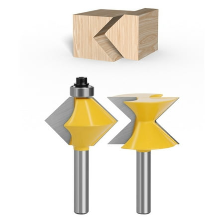 2 Pcs 8mm 90 Degree V Design Tingue Groove Edge Banding Router Bits Set Plate Splicing Woodworking Milling Cutter
2 Pcs 8mm 90 Degree V Design Tingue Groove Edge Banding Router Bits Set Plate Splicing Woodworking Milling Cutter