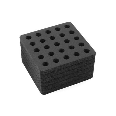 Polar Whale Test Tube Organizer Black Foam Storage Rack Stand Transport Holds 25 Tubes Fits up to 10mm Diameter Tubes
Polar Whale Test Tube Organizer Black Foam Storage Rack Stand Transport Holds 25 Tubes Fits up to 10mm Diameter Tubes