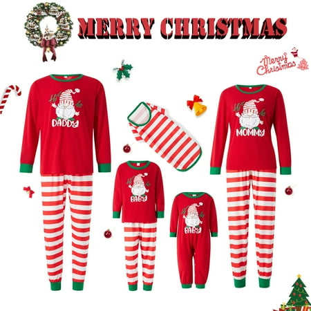 Christmas Family Matching Pajamas Set Santa Print Tops Stripe Pants Xmas PJs Holiday Loungewear Sleepwear Jammies
Christmas Family Matching Pajamas Set Santa Print Tops Stripe Pants Xmas PJs Holiday Loungewear Sleepwear Jammies