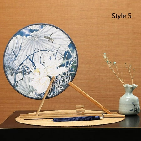 YCNYCHCHY Vintage Flower Lotus Leaf Round Cloth Lady Hand Fan Chinese Style Portable Fan for Wedding Dance
YCNYCHCHY Vintage Flower Lotus Leaf Round Cloth Lady Hand Fan Chinese Style Portable Fan for Wedding Dance