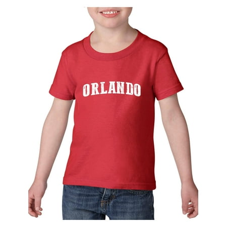 Orlando Florida Heavy Cotton Toddler Kids T-Shirt Tee Clothing