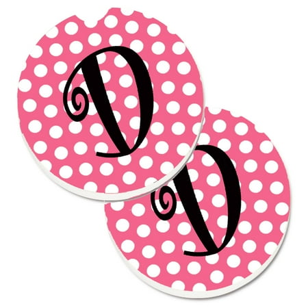 Carolines Treasures CJ1001-DCARC Letter D Monogram - Pink Black Polka Dots Set of 2 Cup Holder Car Coasters Large
Carolines Treasures CJ1001-DCARC Letter D Monogram - Pink Black Polka Dots Set of 2 Cup Holder Car Coasters Large
