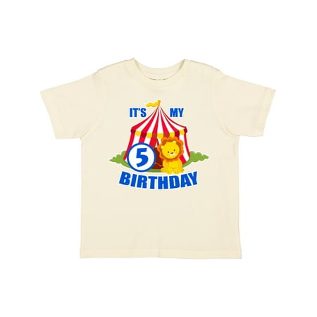 Inktastic Its My Birthday Circus Tent with Lion 5 Years Old Gift Toddler Boy or Toddler Girl T-Shirt
Inktastic Its My Birthday Circus Tent with Lion 5 Years Old Gift Toddler Boy or Toddler Girl T-Shirt