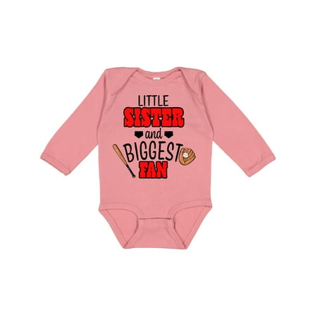 Inktastic Little Sister and Biggest Fan Baseball Glove and Bat Gift Baby Girl Long Sleeve Bodysuit
Inktastic Little Sister and Biggest Fan Baseball Glove and Bat Gift Baby Girl Long Sleeve Bodysuit