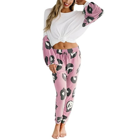 Binpure Women s 2 Piece Pajamas Set Long Sleeve Knit Top and Elastic Waist Printed Pants Set Loungewear
Binpure Women s 2 Piece Pajamas Set Long Sleeve Knit Top and Elastic Waist Printed Pants Set Loungewear