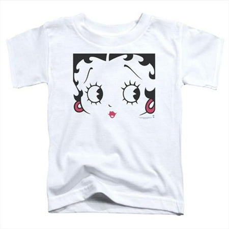 Boop-Close Up - Short Sleeve Toddler Tee- White - Large 4T