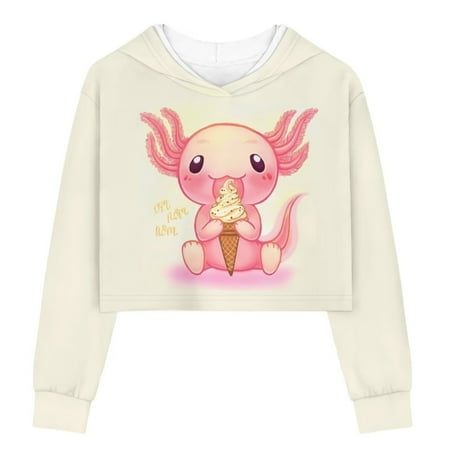 TOADDMOS Cute Axolotl Fall Fashion Crop Tops for Girls Casual Loose Kids Hooded Sweatshirts Customized Children Hoodies 11-12
TOADDMOS Cute Axolotl Fall Fashion Crop Tops for Girls Casual Loose Kids Hooded Sweatshirts Customized Children Hoodies 11-12