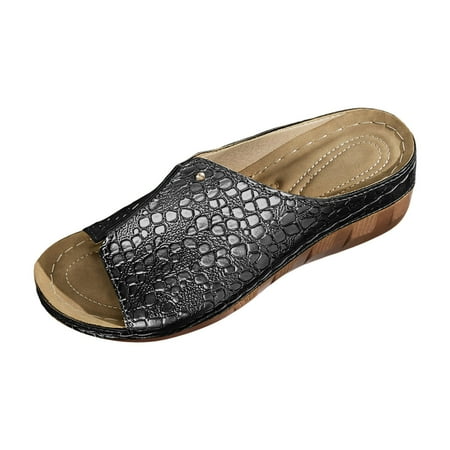 Fandiiiii Women s Casual Sandals Solid Color Fashionable Leather Wedge Sandals Nine Sandals for Women Flat Ballerina
Fandiiiii Women s Casual Sandals Solid Color Fashionable Leather Wedge Sandals Nine Sandals for Women Flat Ballerina