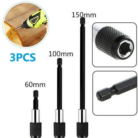 RONSHIN 3Pcs Magnetic Screwdriver Extension Quick Release 1/4in Hex Shank Holder Drill Bit(Black)
RONSHIN 3Pcs Magnetic Screwdriver Extension Quick Release 1/4in Hex Shank Holder Drill Bit(Black)