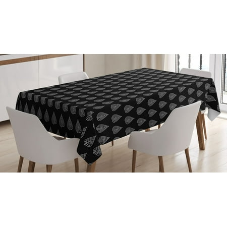 Black and White Tablecloth Scrolled Style Abstract Monotone Drop Shapes Repeating in Harmony Rectangular Table Cover for Dining Room Kitchen 60 X 84 Inches Black and White by Ambesonne
Black and White Tablecloth Scrolled Style Abstract Monotone Drop Shapes Repeating in Harmony Rectangular Table Cover for Dining Room Kitchen 60 X 84 Inches Black and White by Ambesonne