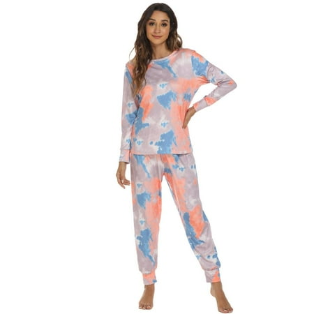 Winter Women Tie-dyed Pajamas Set Soft Base Layer Thermal Underwear Long Sleeve Loungewear Pullover Sleepwear Nightgown Outfits
Winter Women Tie-dyed Pajamas Set Soft Base Layer Thermal Underwear Long Sleeve Loungewear Pullover Sleepwear Nightgown Outfits