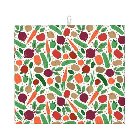 Xecao Vegetables Print Dish Drying Mat for Kitchen Counter Absorbent Coffee Bar Mat Dish Drainer Rack Mats Dining Room Decoration
Xecao Vegetables Print Dish Drying Mat for Kitchen Counter Absorbent Coffee Bar Mat Dish Drainer Rack Mats Dining Room Decoration