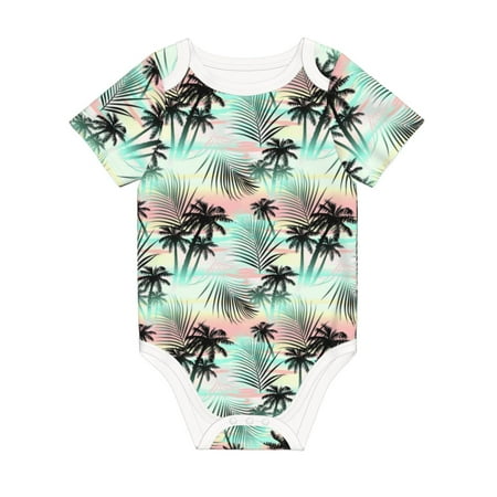 Matuu Tropical Summer Palm for Baby Short-Sleeve Bodysuit Soft Cotton Comfortable and Breathable Perfect for Newborns and Infants
Matuu Tropical Summer Palm for Baby Short-Sleeve Bodysuit Soft Cotton Comfortable and Breathable Perfect for Newborns and Infants