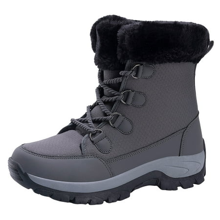 Huanghuaa Women Snow Boots Winter Boots Couple Style Fashion Simple Solid Color Autumn Winter Thickened Warm Comfortable Lace Up
Huanghuaa Women Snow Boots Winter Boots Couple Style Fashion Simple Solid Color Autumn Winter Thickened Warm Comfortable Lace Up