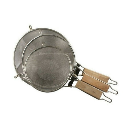 Concord Cookware 3 Piece Large Extra Fine Mesh Strainer Sifter Set