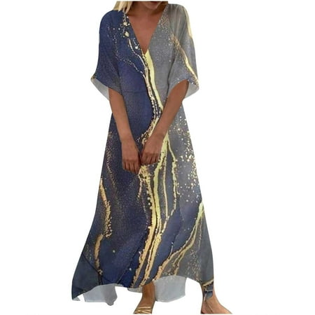 Sweater Dress for Women Womens Dresses Fashion Women Summer Printed Causal V-Neck Short Sleeve Vacation Long Dress Summer Dresses Womens Tops Dressy Casual on Clearance Purple 2XL
Sweater Dress for Women Womens Dresses Fashion Women Summer Printed Causal V-Neck Short Sleeve Vacation Long Dress Summer Dresses Womens Tops Dressy Casual on Clearance Purple 2XL