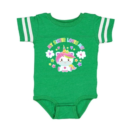Inktastic My Sister Loves Me with Cute Rainbow Unicorn Gift Baby Boy or Baby Girl Bodysuit
Inktastic My Sister Loves Me with Cute Rainbow Unicorn Gift Baby Boy or Baby Girl Bodysuit