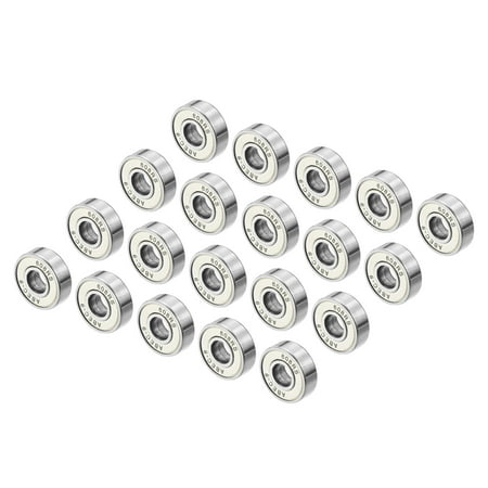Uxcell Skateboard Bearings 608RS Deep Groove Ball Bearings White 20 Pack