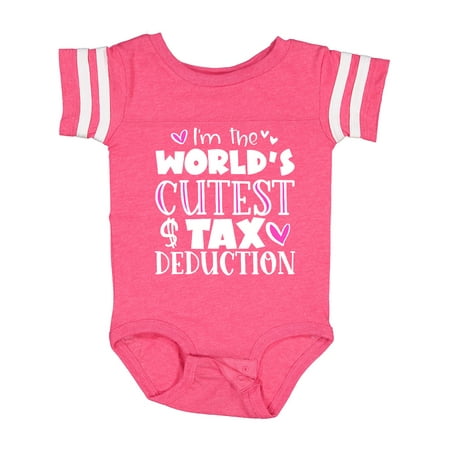 Inktastic I m the Worlds Cutest Tax Deduction Pink Hearts Gift Baby Boy or Baby Girl Bodysuit
Inktastic I m the Worlds Cutest Tax Deduction Pink Hearts Gift Baby Boy or Baby Girl Bodysuit