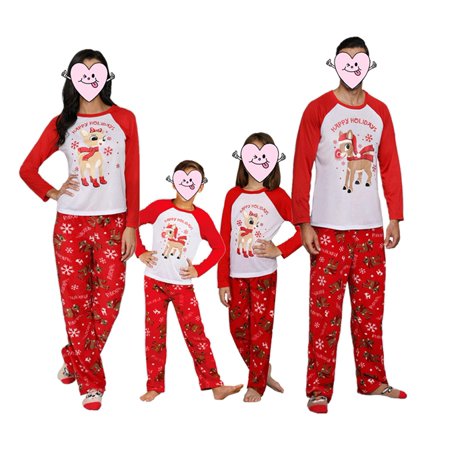 Christmas Family Matching Pajamas Set Deer Print Tops Pants Holiday Loungewear Sleepwear Set for Adult Kids Baby
Christmas Family Matching Pajamas Set Deer Print Tops Pants Holiday Loungewear Sleepwear Set for Adult Kids Baby