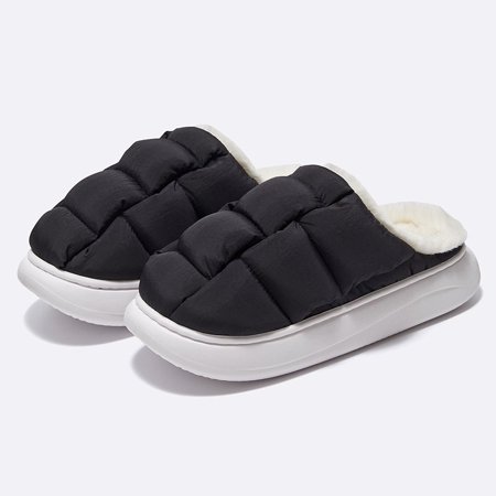 New Fashion Plush Slippers For Woman Man Bread Shoes Winter Warm Thick Platform Waterproof Slippers Outdoor Home Shoes
New Fashion Plush Slippers For Woman Man Bread Shoes Winter Warm Thick Platform Waterproof Slippers Outdoor Home Shoes