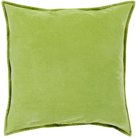 OSK-Harrell Solid Velvet 22-inch Throw PillowPolyester-Lime