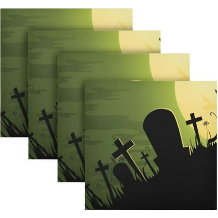 Hyjoy Halloween Green Napkins 4 Pack Cloth Napkins 20x20 Inches Washable Polyester Dinner Napkins for Parties Wedding Restaurant
Hyjoy Halloween Green Napkins 4 Pack Cloth Napkins 20x20 Inches Washable Polyester Dinner Napkins for Parties Wedding Restaurant