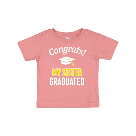 Inktastic Congrats! My Sister Graduated with Cap Gift Baby Boy or Baby Girl T-Shirt
Inktastic Congrats! My Sister Graduated with Cap Gift Baby Boy or Baby Girl T-Shirt