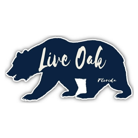 Live Oak Florida Souvenir 3x1.5-Inch Fridge Magnet Bear Design