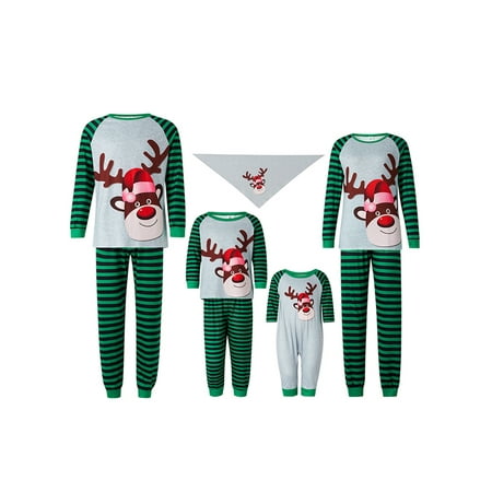 HUIJZG Christmas Family Matching Pajamas Outfits Adult Kids Baby Dog Cartoon Elk Printed Tops with Striped Trousers Xmas Sleepwear Nightwear Set
HUIJZG Christmas Family Matching Pajamas Outfits Adult Kids Baby Dog Cartoon Elk Printed Tops with Striped Trousers Xmas Sleepwear Nightwear Set