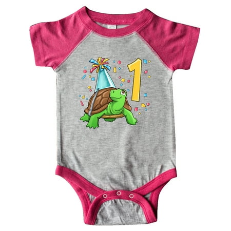 Inktastic 1st Birthday Cute Turtle in Party Hat with Confetti Gift Baby Boy or Baby Girl Bodysuit
Inktastic 1st Birthday Cute Turtle in Party Hat with Confetti Gift Baby Boy or Baby Girl Bodysuit