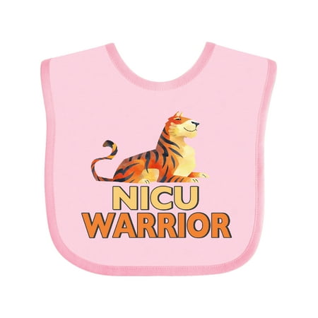 Inktastic NICU Warrior Tiger Gift Baby Boy or Baby Girl Bib