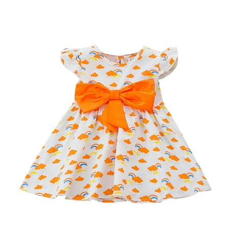 QWERTYU Infant Baby Toddler Child Children Kids Rainbow Bow Dresses for Girls Flutter Sleeve Dress Sleeveless Summer Sundress 12M-5Y
QWERTYU Infant Baby Toddler Child Children Kids Rainbow Bow Dresses for Girls Flutter Sleeve Dress Sleeveless Summer Sundress 12M-5Y