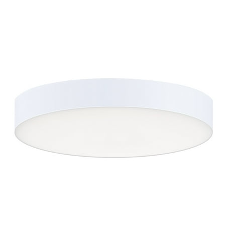 Maxim 57660Wt Trim 5 Wide Integrated Led Flush Mount Ceiling Fixture - White