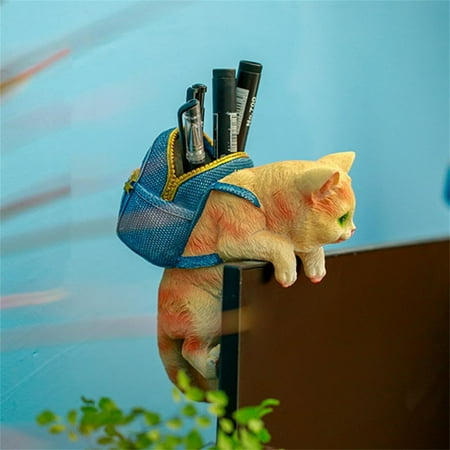 Garden Creative Ornament Cute Cat Creative Backpack Basin Hanging