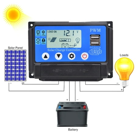 PWM Charge Controller High-Quality Materials Open Circuit Protection Solar Panel Charge Controller Storage Function For Amateur For Home
PWM Charge Controller High-Quality Materials Open Circuit Protection Solar Panel Charge Controller Storage Function For Amateur For Home