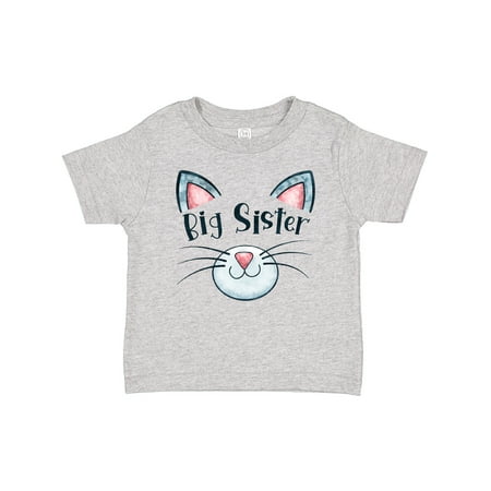 Inktastic Big Sister Cute Cat Face and Ears Gift Baby Girl T-Shirt