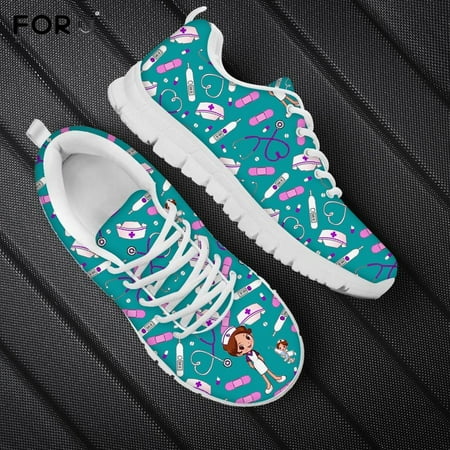 Cartoon Nurse Girl Pattern Woman Flats Shoes Spring/Autumn Mesh Shoes For Women Lace Up Sneakers Nursing Female Casual Footwear
Cartoon Nurse Girl Pattern Woman Flats Shoes Spring/Autumn Mesh Shoes For Women Lace Up Sneakers Nursing Female Casual Footwear