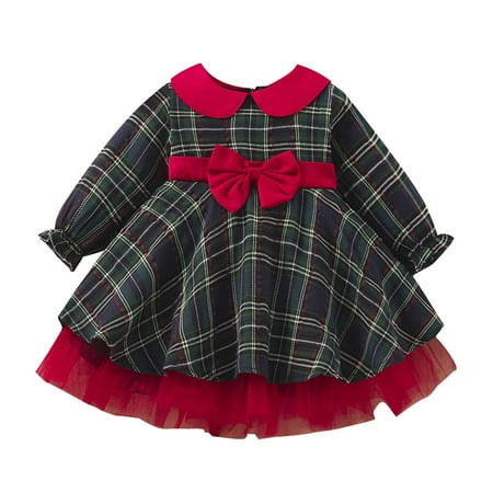 Casual Girls Dresses Toddler Girls Christmas Long Sleeve Plaid Prints Princess Dress Xmas Party Bowknot Tulle Ruffles Dresses
Casual Girls Dresses Toddler Girls Christmas Long Sleeve Plaid Prints Princess Dress Xmas Party Bowknot Tulle Ruffles Dresses