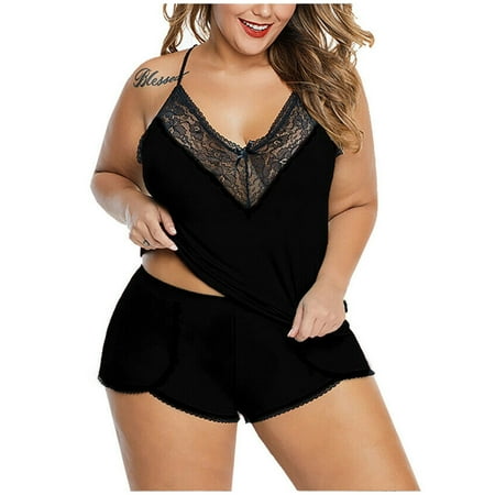 Women Lingerie Lace Underwire Racy Muslin Sleepwear Underwear Nightdress Sexy Two-Piece Pajamas Note Please Buy One Size Larger
Women Lingerie Lace Underwire Racy Muslin Sleepwear Underwear Nightdress Sexy Two-Piece Pajamas Note Please Buy One Size Larger
