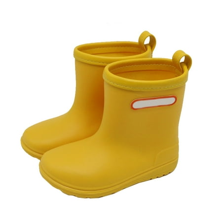 Toddler Rain Boots Boys Girls Easy On Cute Lightweight Rainy Day Short RainBoots Kids Water Shoes Yellow 18 Months-24 Months
Toddler Rain Boots Boys Girls Easy On Cute Lightweight Rainy Day Short RainBoots Kids Water Shoes Yellow 18 Months-24 Months