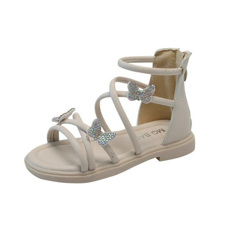 Kids Butterfly Princess Beach Shoes Soft-Soled Non-Slip Sandals