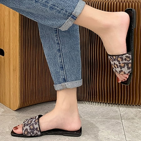 Aayomet House Slippers Paillette On Casual Flat Women s Beach Slippers Shoes Fashion Slip Women s slipper Brown 9
Aayomet House Slippers Paillette On Casual Flat Women s Beach Slippers Shoes Fashion Slip Women s slipper Brown 9