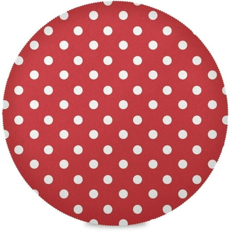 Hyjoy Red and White Polka Dot Round Placemats Durable Non-Slip Table Mat Heat and Stain Resistant Placemat for Kitchen Table Decoration Outdoor BBQ Activities(6PCS)
Hyjoy Red and White Polka Dot Round Placemats Durable Non-Slip Table Mat Heat and Stain Resistant Placemat for Kitchen Table Decoration Outdoor BBQ Activities(6PCS)
